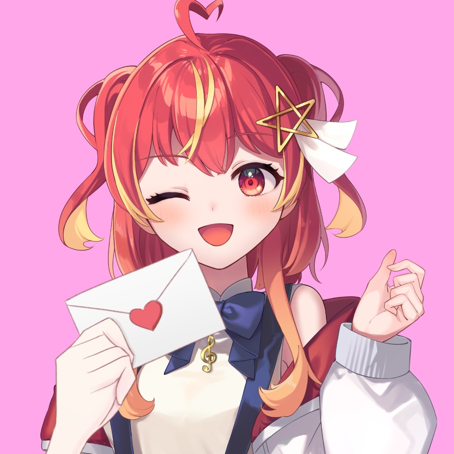 【Vtuber素材】ラブレターを持つ素材