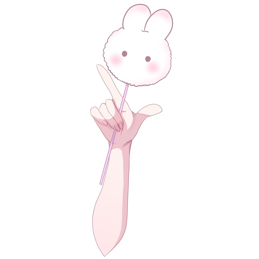 【Vtuber素材】うさぎさんのミニわたあめ