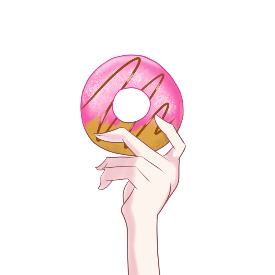 【Vtuber素材】いちごドーナツ