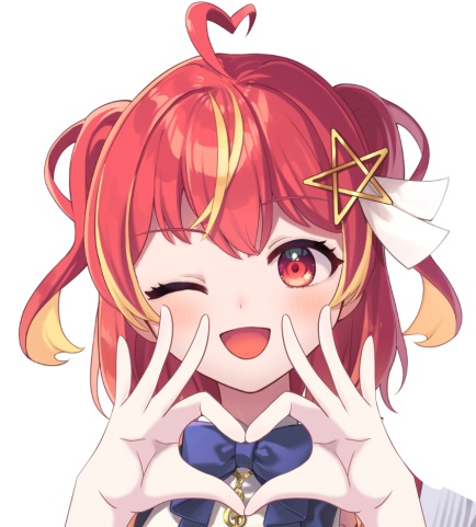 【Vtuber素材】手でハートの素材