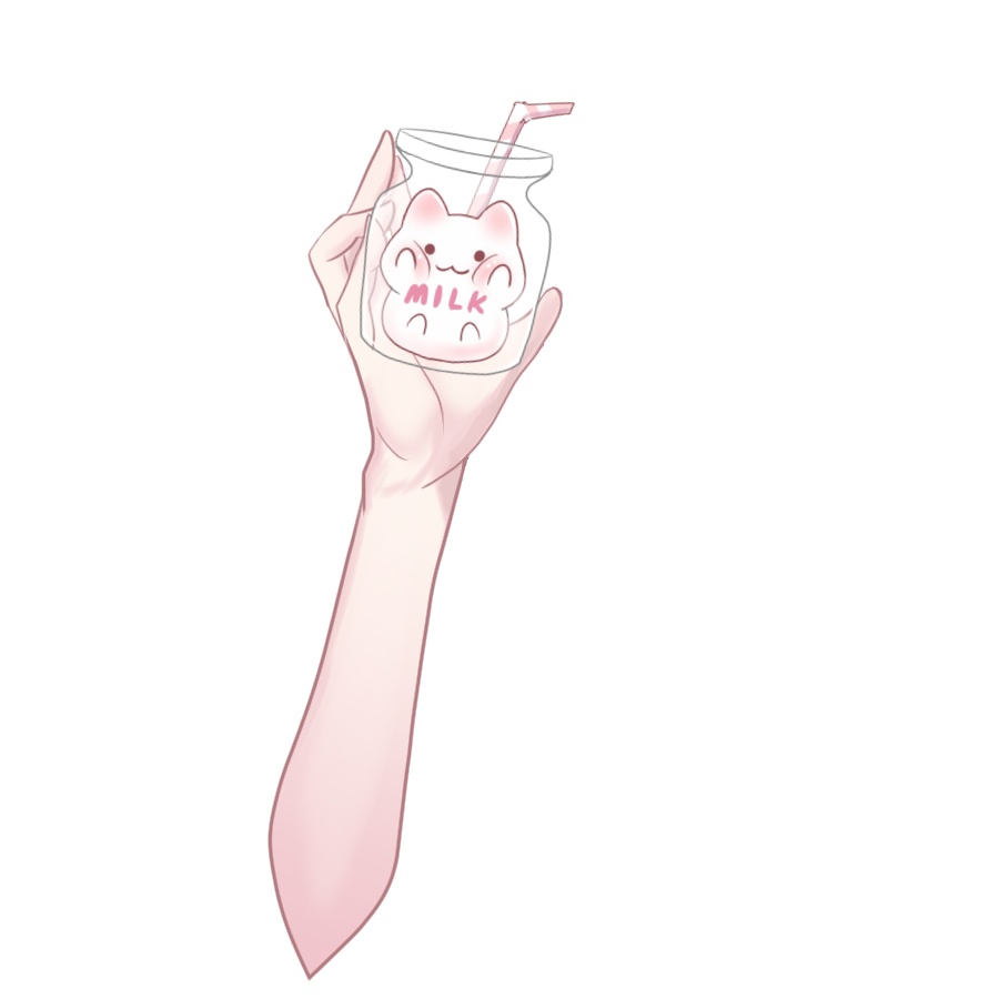 【Vtuber素材】もちもちねこミルクの素材