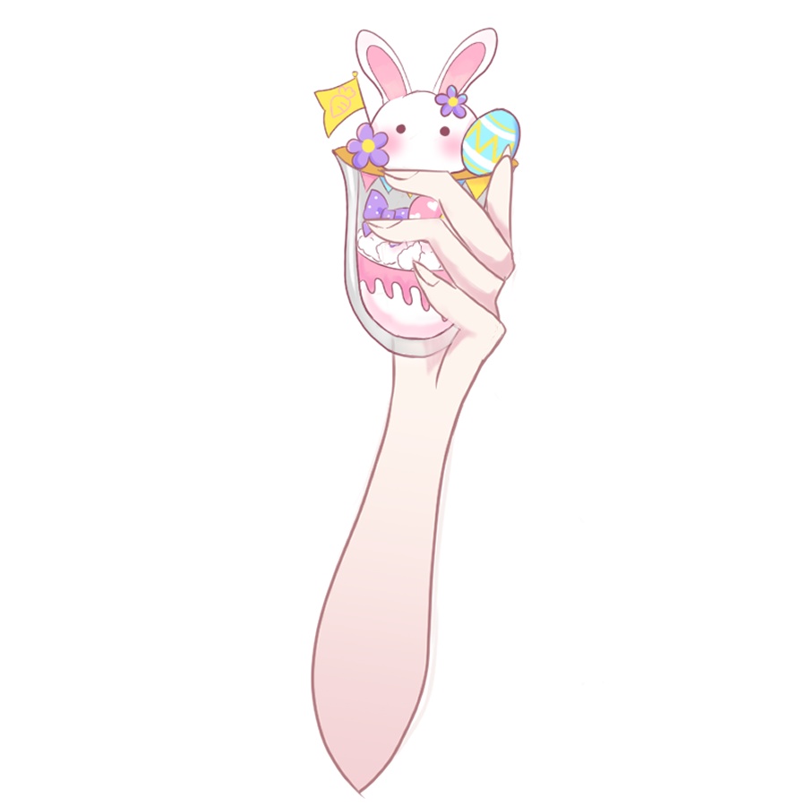 【Vtuber素材】イースターうさぎサンデーの素材