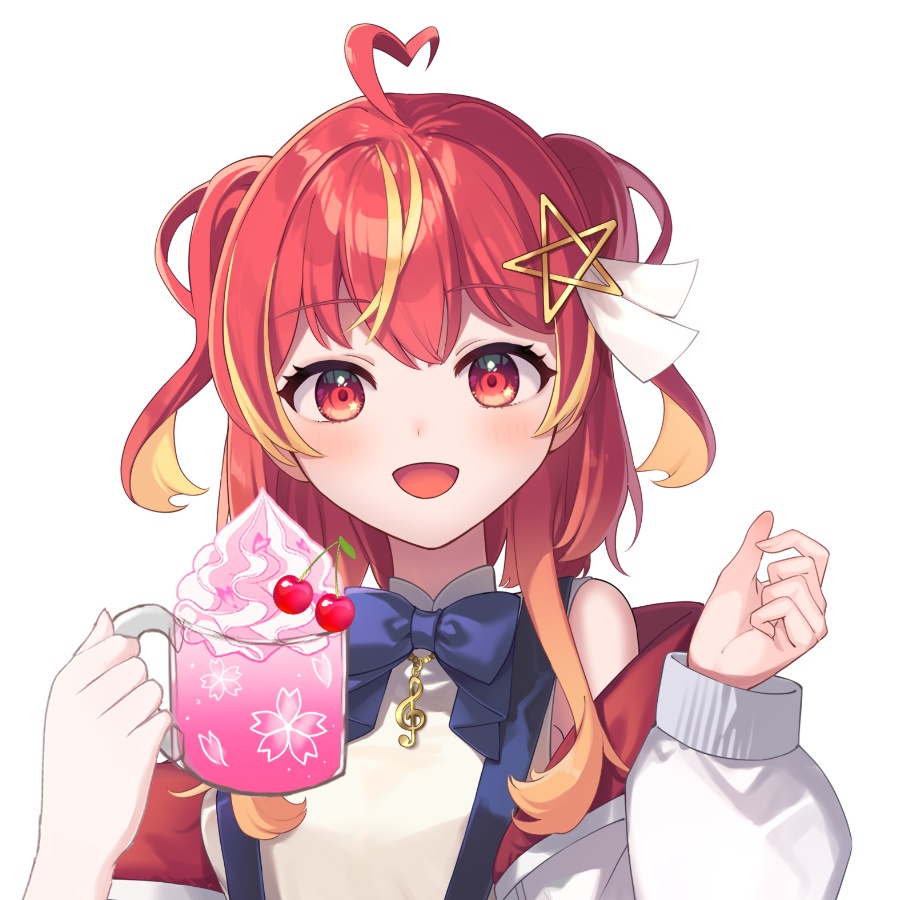 【Vtuber素材】さくらんぼのドリンク素材