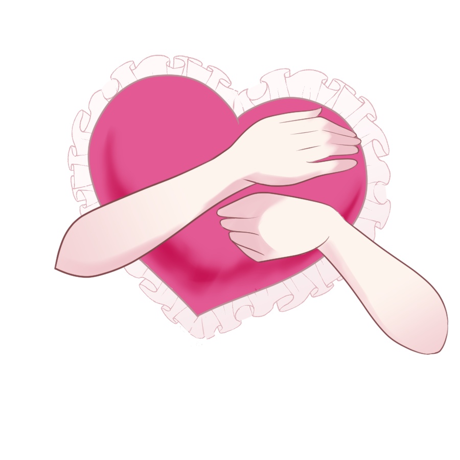 【Vtuber素材】ハートのクッション素材