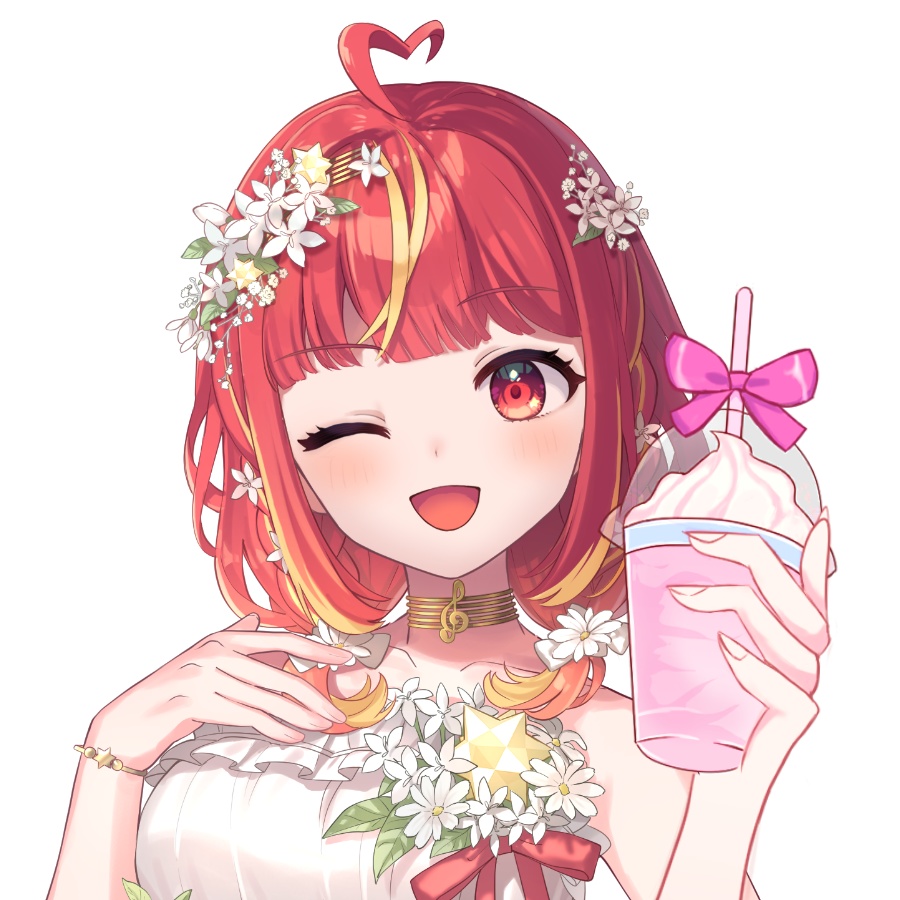 【Vtuber素材】リボンフラッペの素材