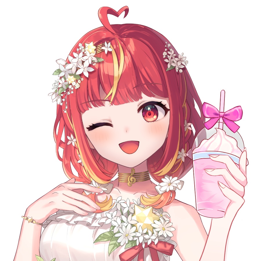 【Vtuber素材】リボンフラッペの素材