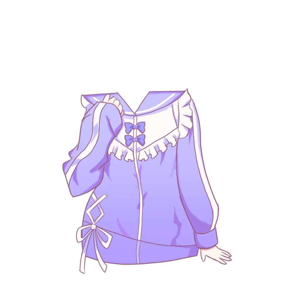 【Vtuber素材】メイドジャージ衣装
