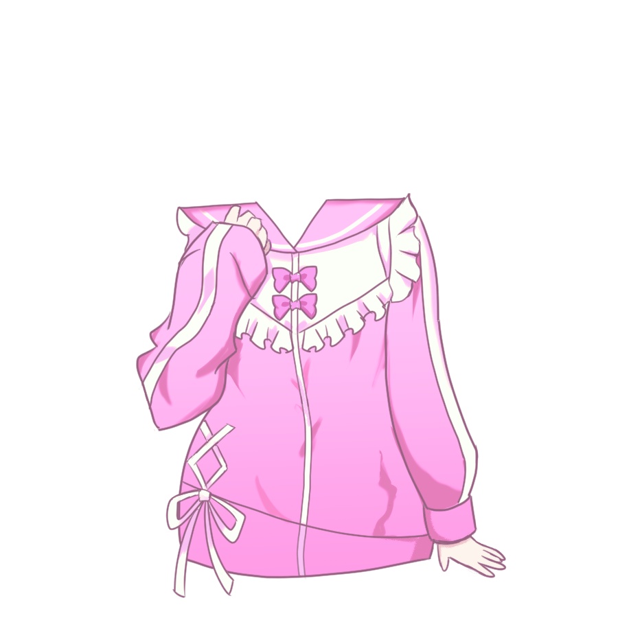 【Vtuber素材】メイドジャージ衣装