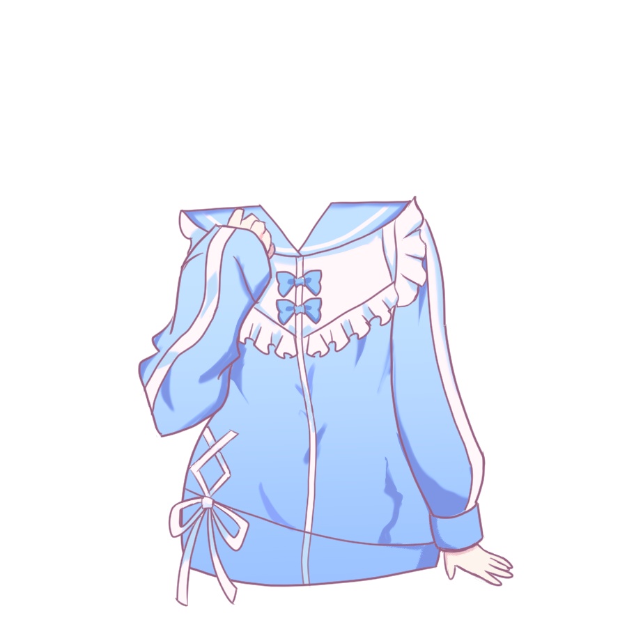 【Vtuber素材】メイドジャージ衣装