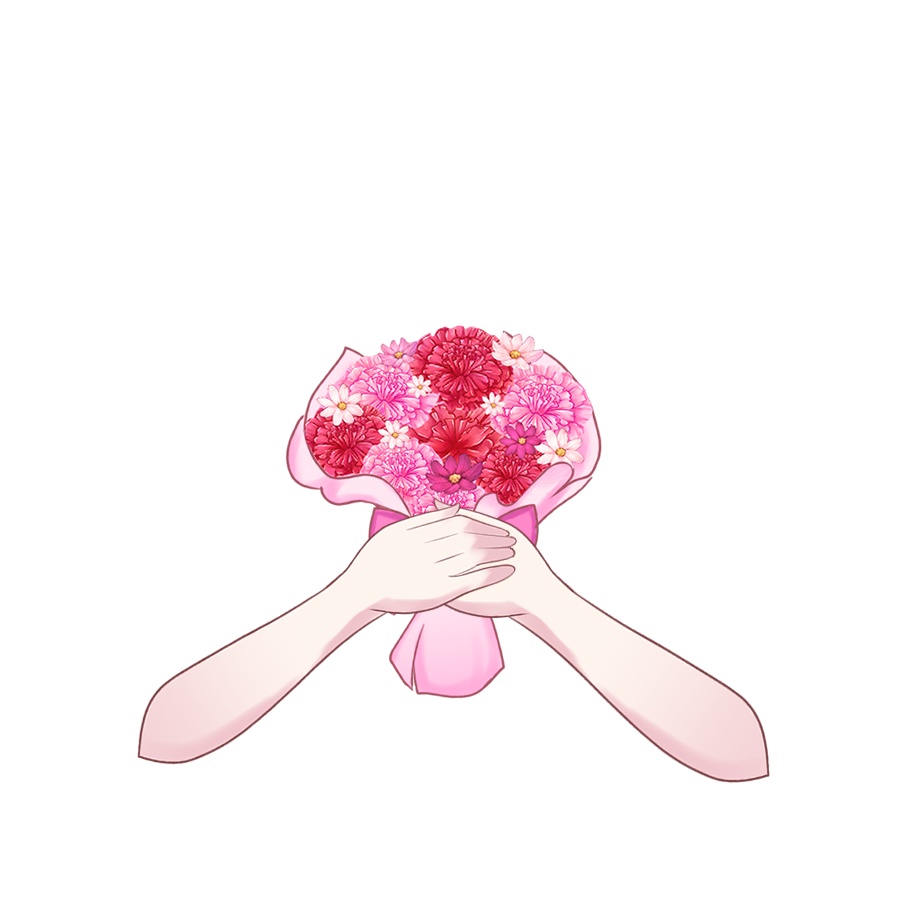 【Vtuber素材】カーネーションブーケの素材