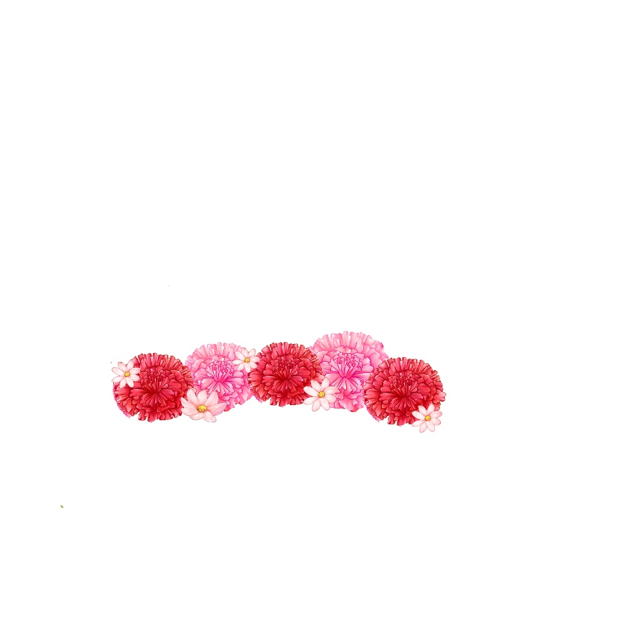 【Vtuber素材】カーネーションの花冠