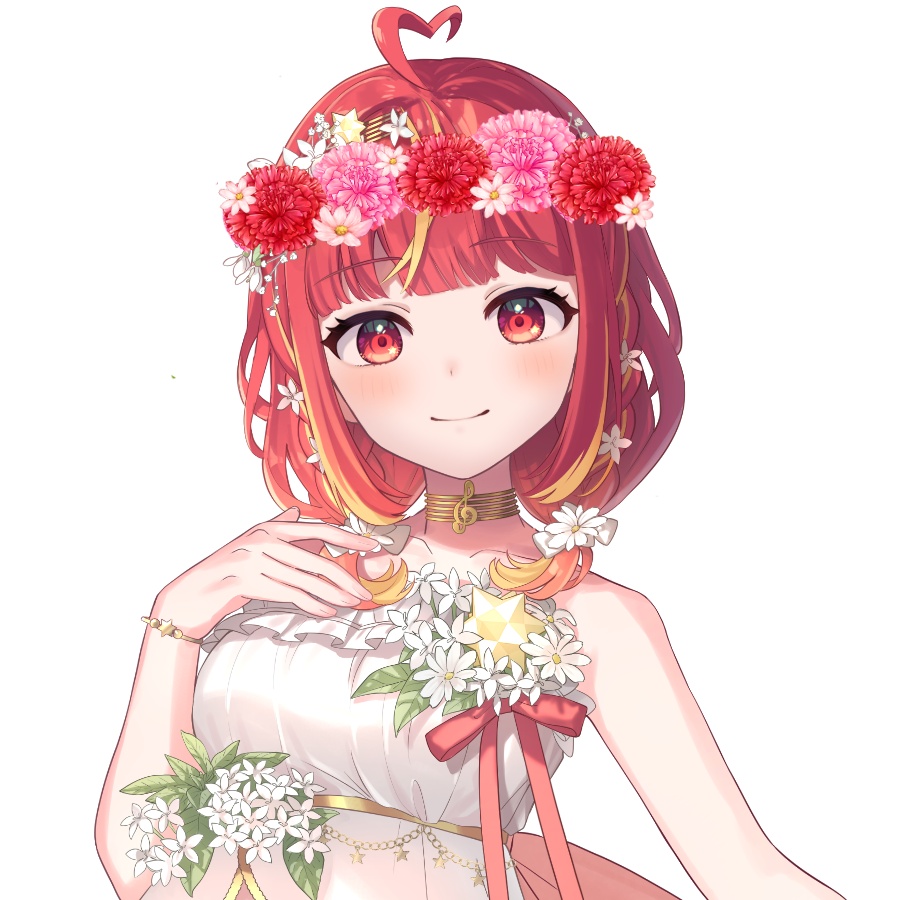 【Vtuber素材】カーネーションの花冠