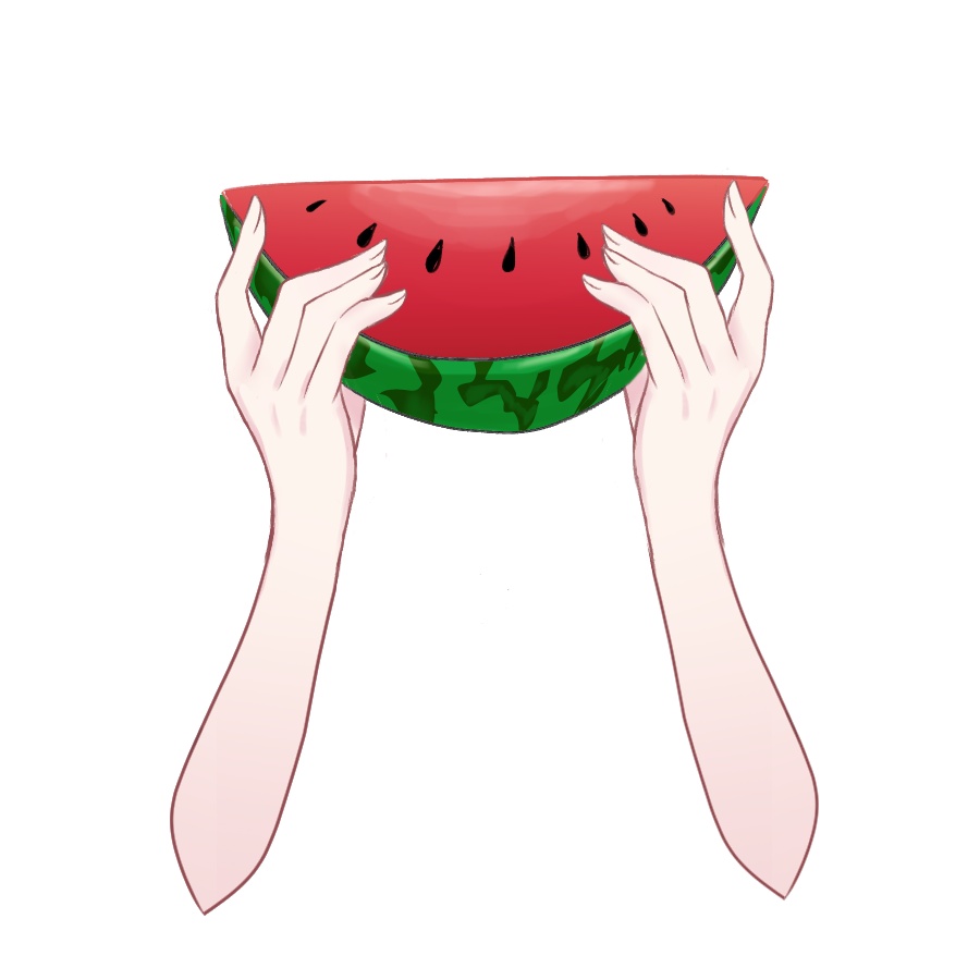 【Vtuber素材】スイカを食べる素材