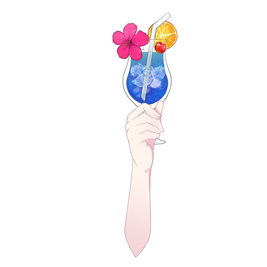 【Vtuber素材】トロピカルドリンク素材