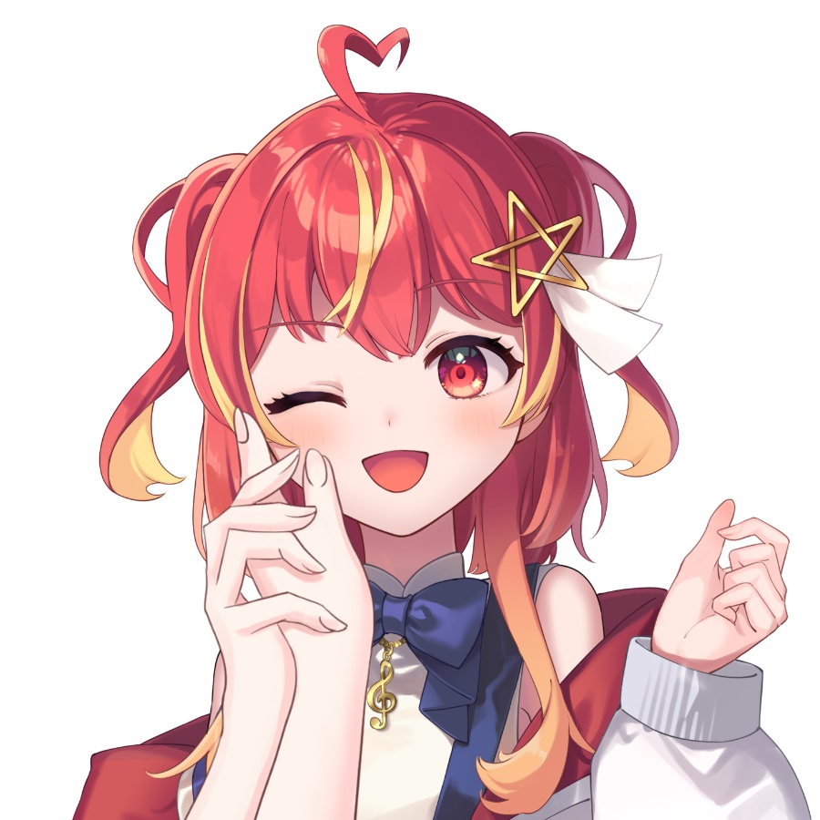 【Vtuber素材】頬にそっと触れる手素材