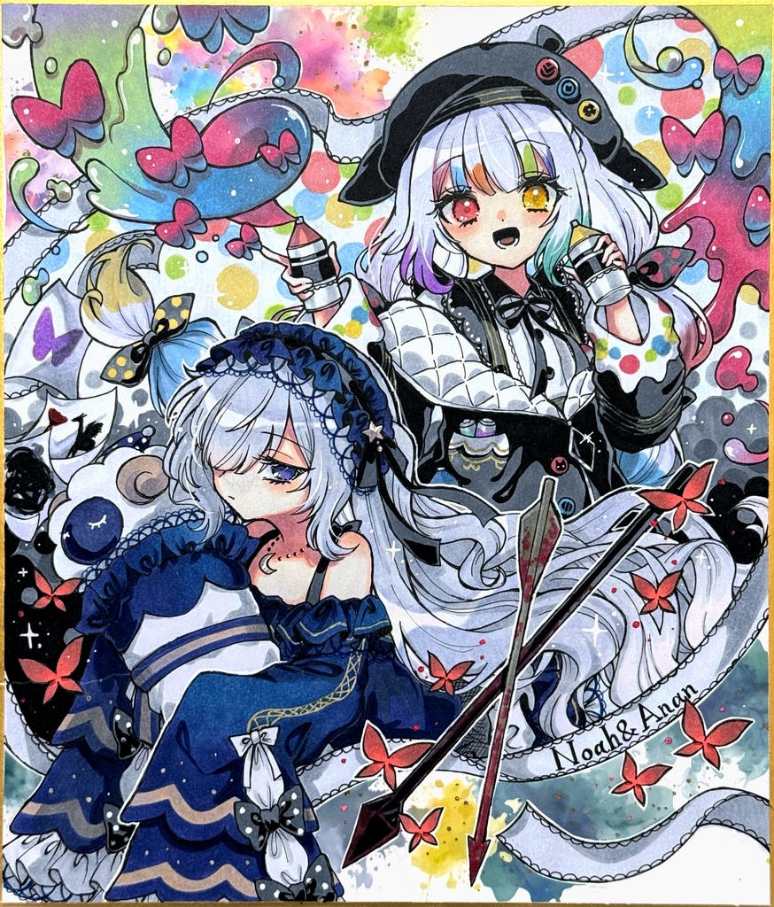 魔法少女ノ魔女裁判 まのさば 遠野ハンナ 色紙イラスト ツンデレお嬢様