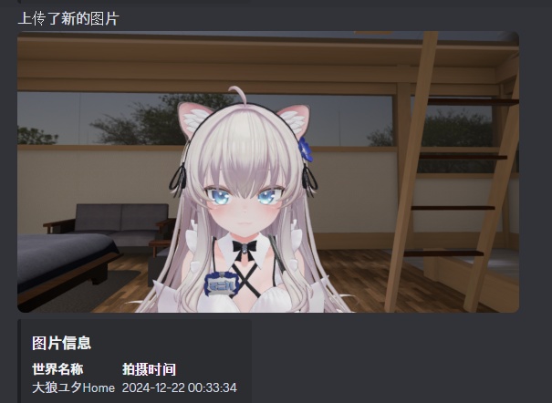 (JP, EN, CN, KR)VSD VRChatで写真を撮るとDiscordワールド名とともに送られる (VRChat Screenshot Discord)