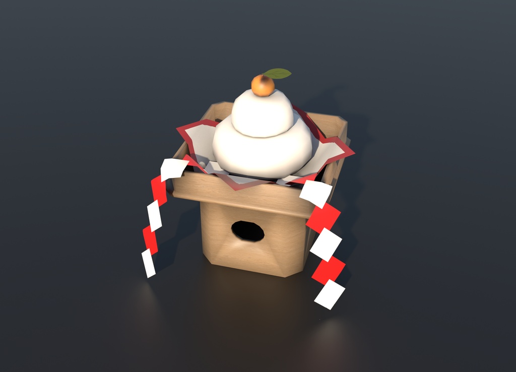 [無料] 鏡餅 .obj