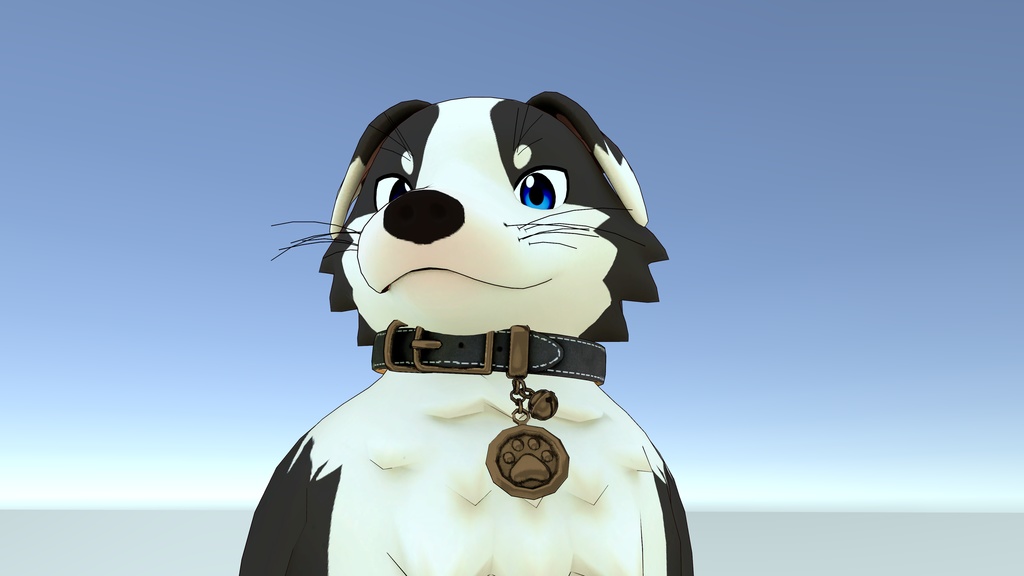 【VRChat向けアクセサリー】ワンちゃんの首輪