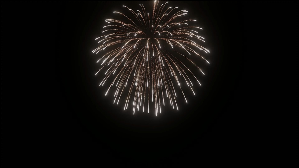 Blender Fireworks: 通常花火1