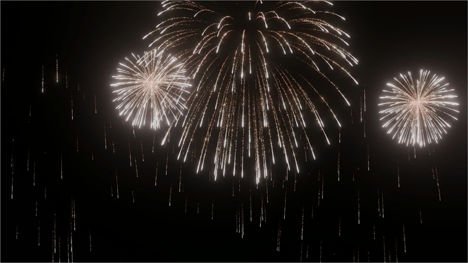 Blender Fireworks: 通常花火1