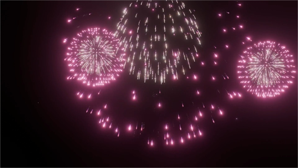 Blender Fireworks: 多重爆発2