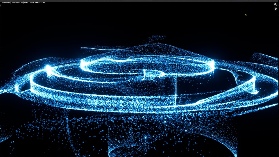 Blender Particle: 崩壊エフェクト1