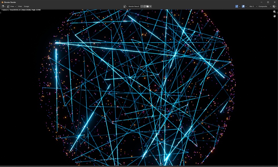 Blender Curve: Plexusエフェクト1