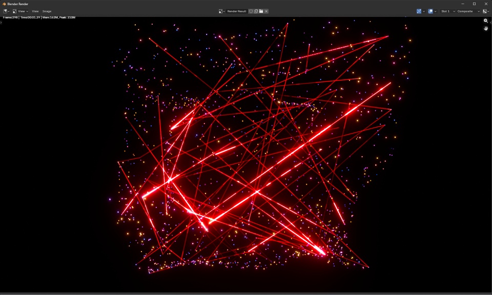 Blender Curve: Plexusエフェクト2