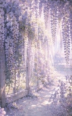 花と幻想の風景イラスト集|10枚セット|淡色・透明感
