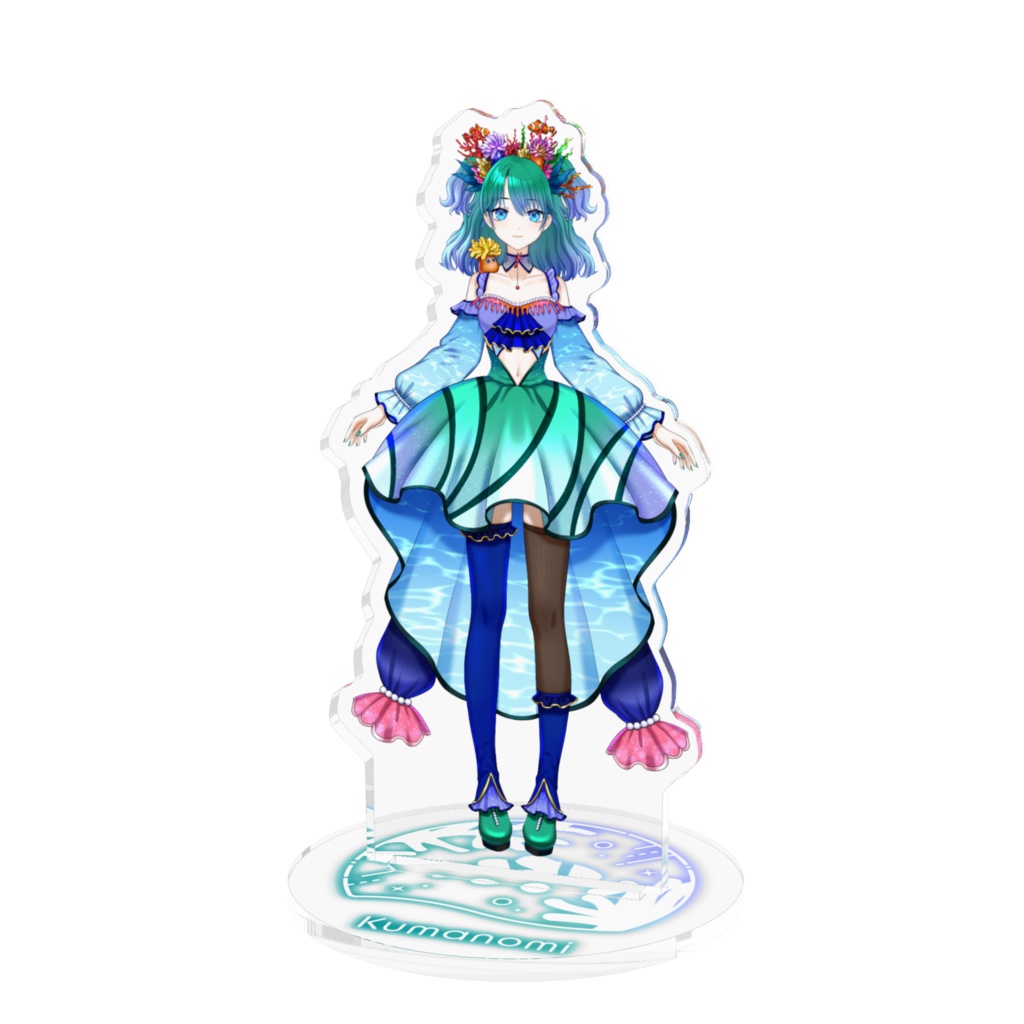 𓂃🐟𓈒 𓂂𓏸クマの深立ち絵アクリルフィギュア✩‧₊˚🐋