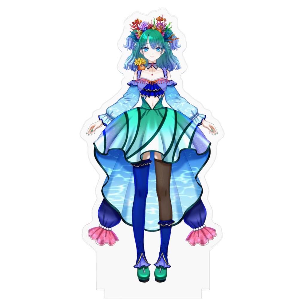 𓂃🐟𓈒 𓂂𓏸クマの深立ち絵アクリルフィギュア✩‧₊˚🐋