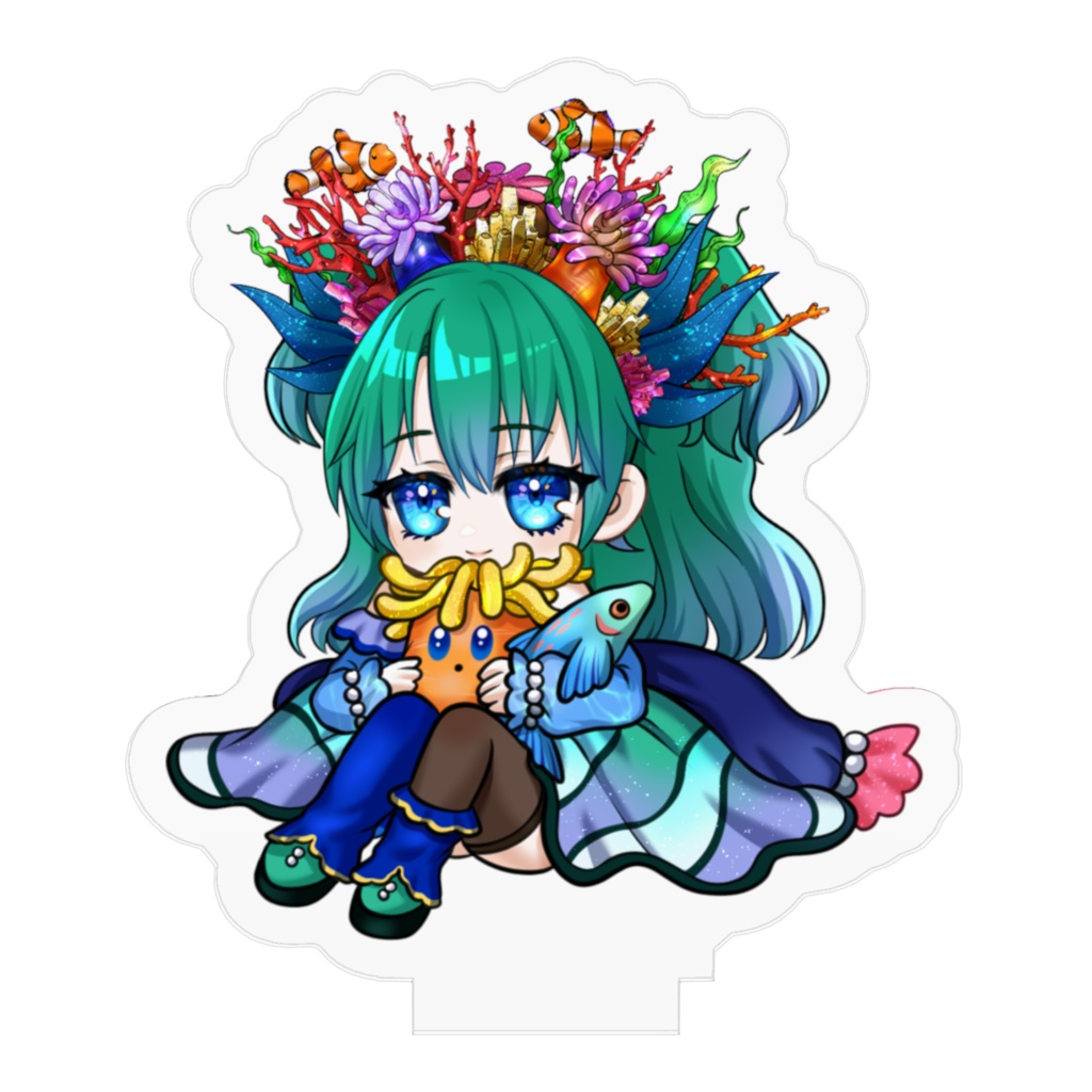 𓂃🐟𓈒 𓂂𓏸クマの深待機姿アクリルフィギュア✩‧₊˚🐋