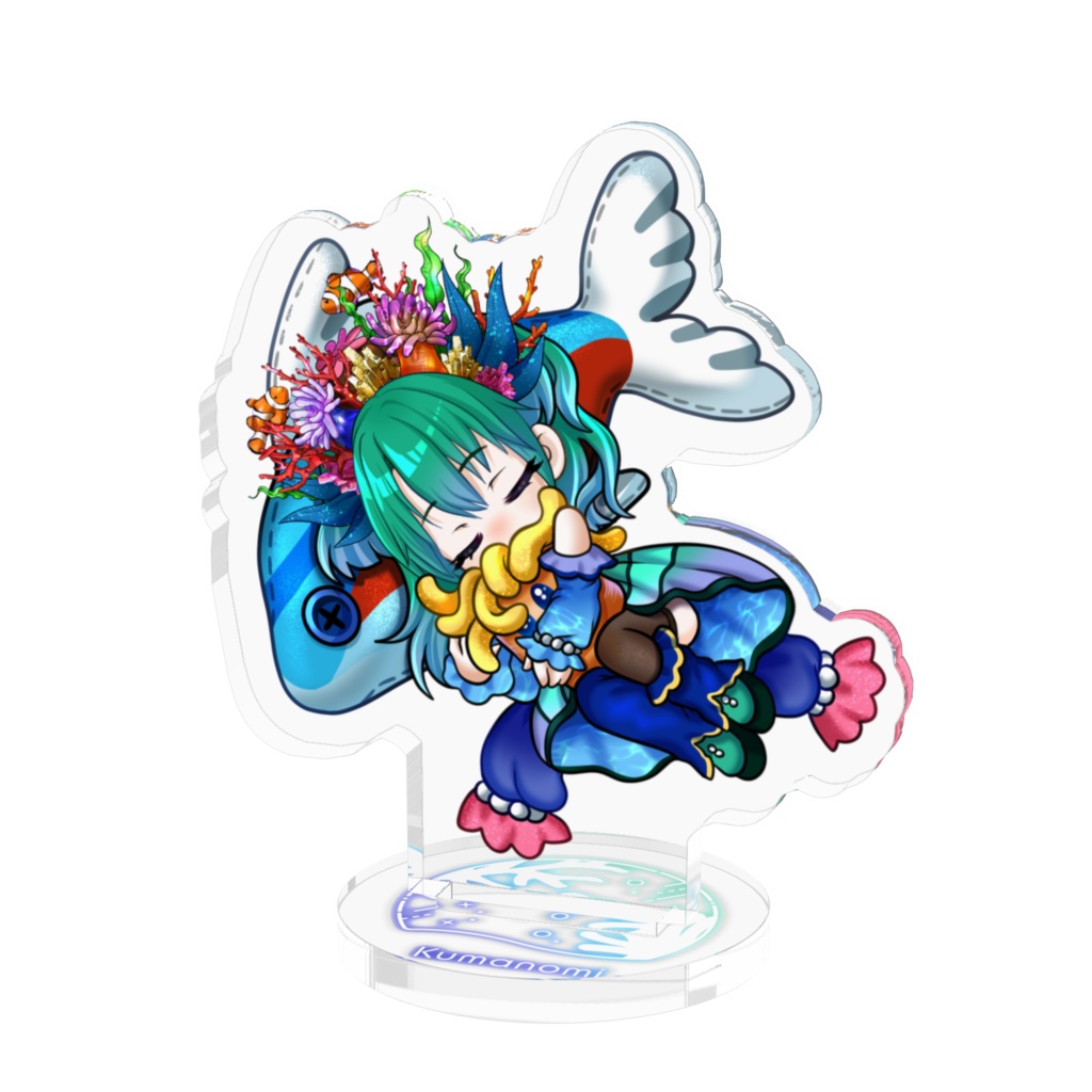 𓂃🐟𓈒 𓂂𓏸クマの深寝落ち姿アクリルフィギュア✩‧₊˚🐋