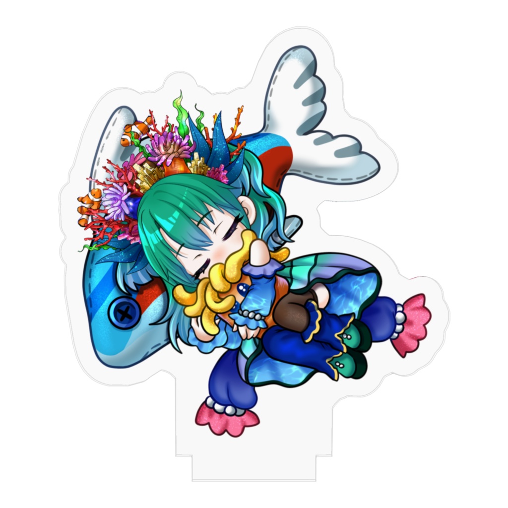 𓂃🐟𓈒 𓂂𓏸クマの深寝落ち姿アクリルフィギュア✩‧₊˚🐋