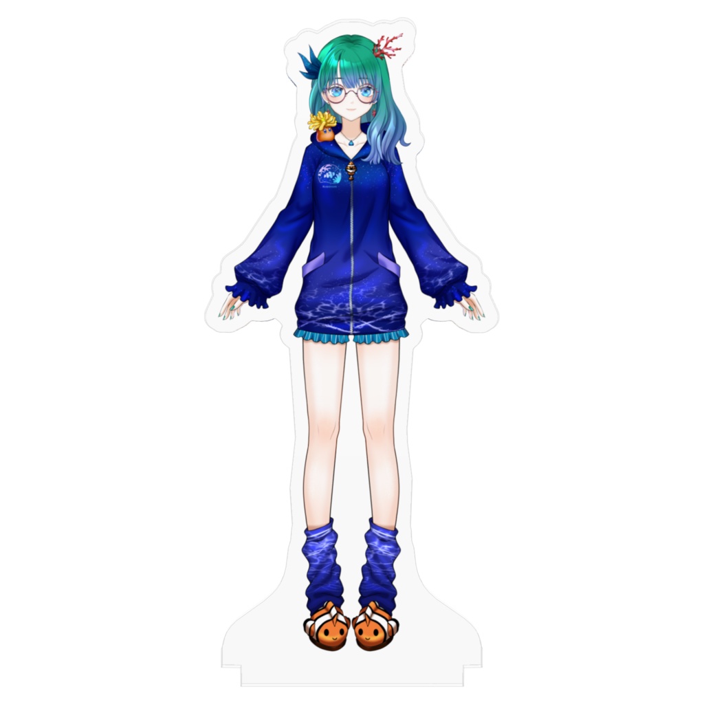 𓂃🐟𓈒 𓂂𓏸クマの深部屋着衣装アクリルフィギュア✩‧₊˚🐋