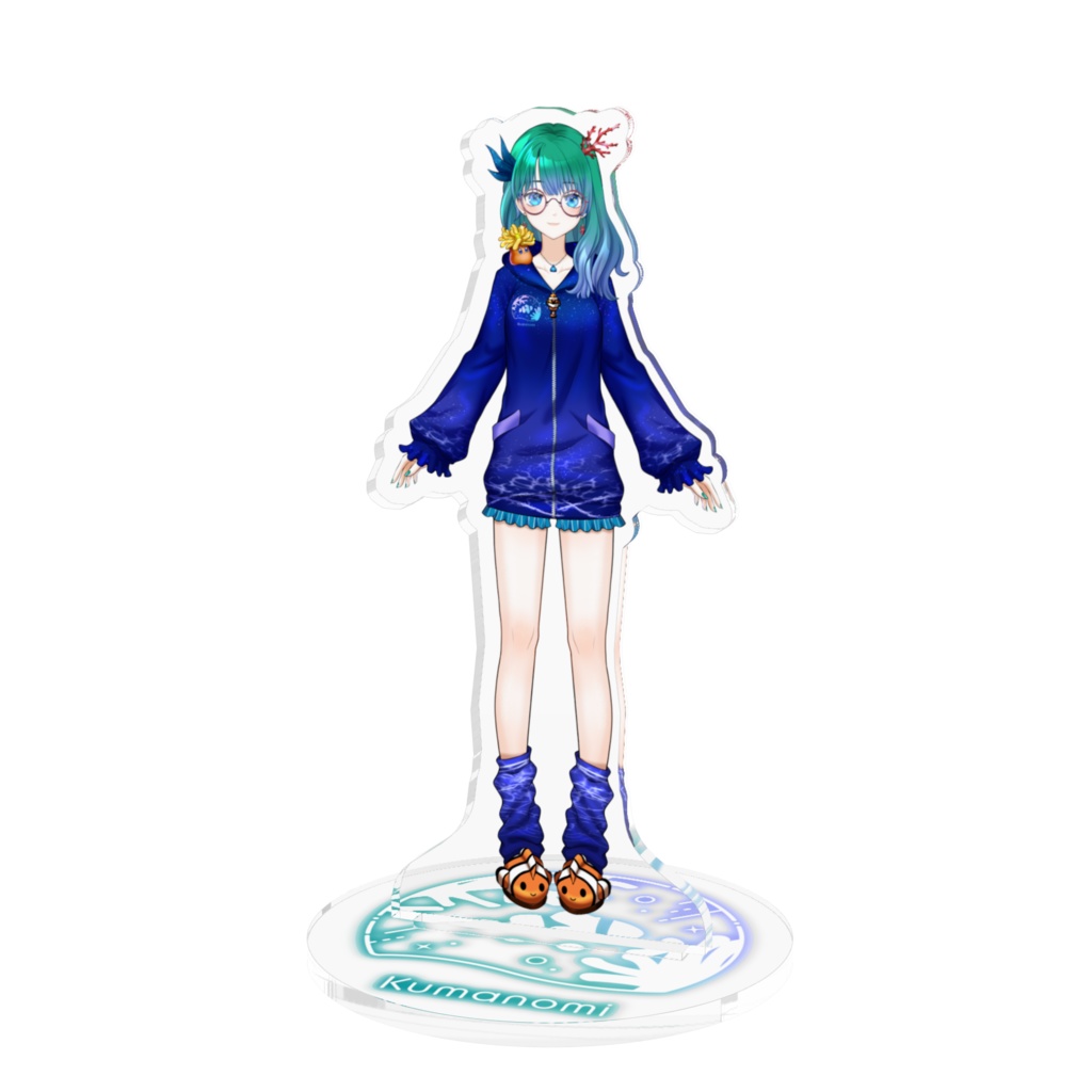 𓂃🐟𓈒 𓂂𓏸クマの深部屋着衣装アクリルフィギュア✩‧₊˚🐋