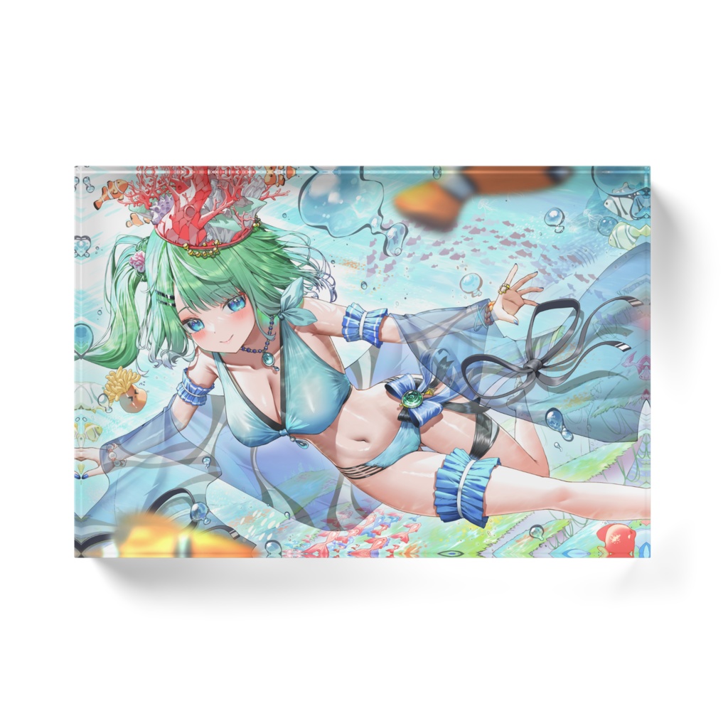 𓂃🐟𓈒 𓂂𓏸クマの深水着アクリルブロック✩‧₊˚🐋