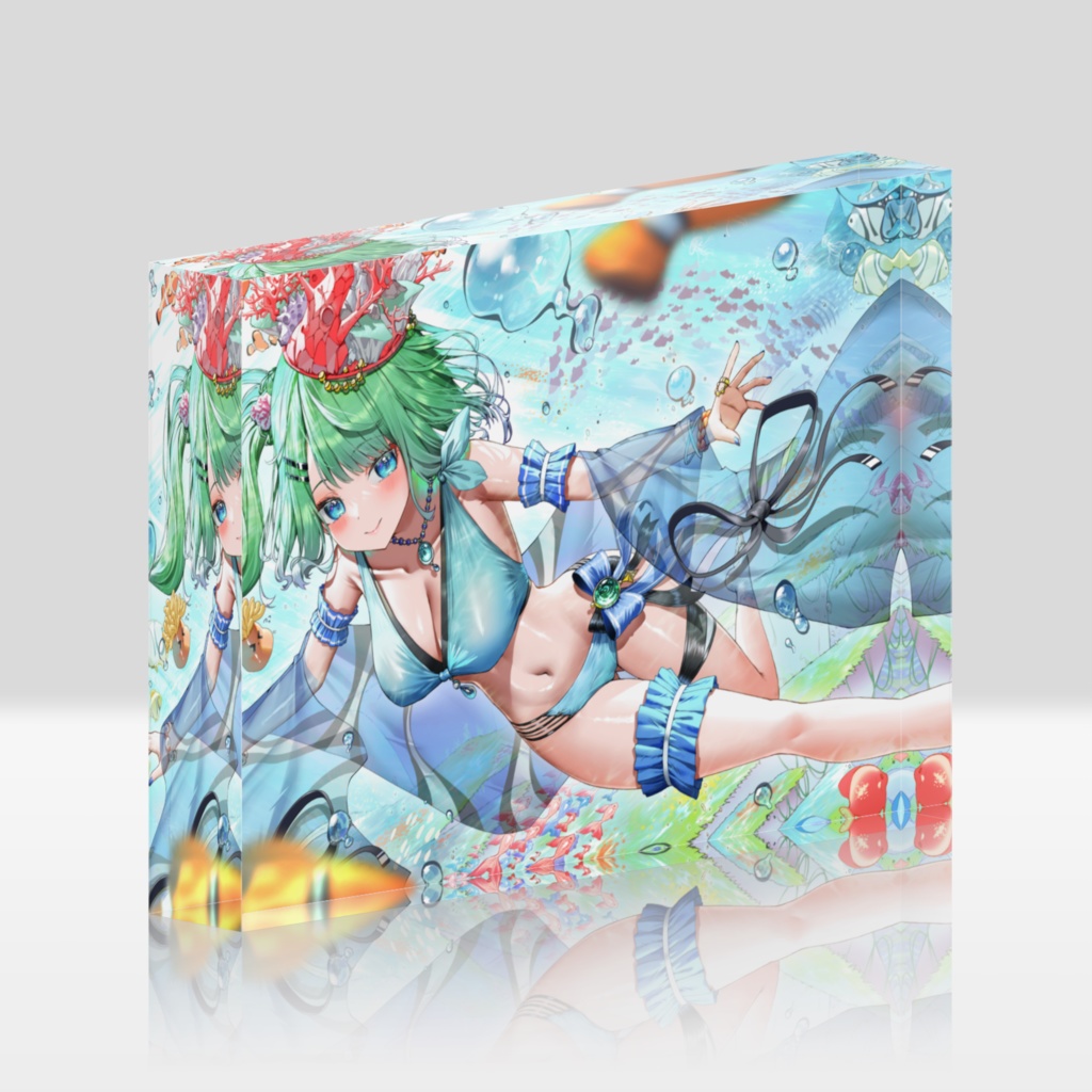 𓂃🐟𓈒 𓂂𓏸クマの深水着アクリルブロック✩‧₊˚🐋
