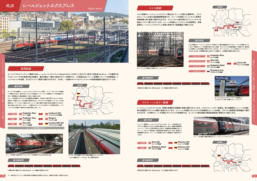 オーストリア昼行長距離列車図鑑2024