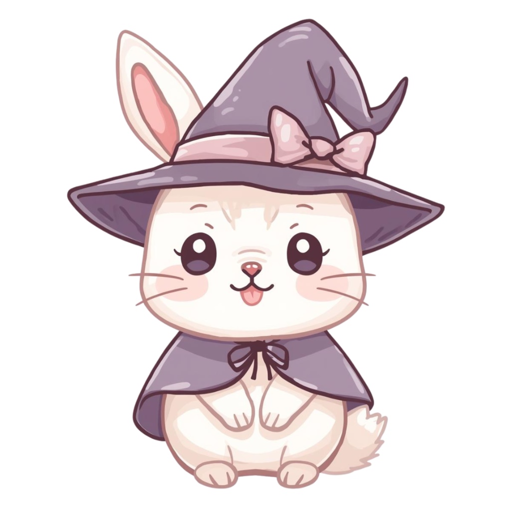 可愛いハロウィンクリップアート10種セット(PNG形式)