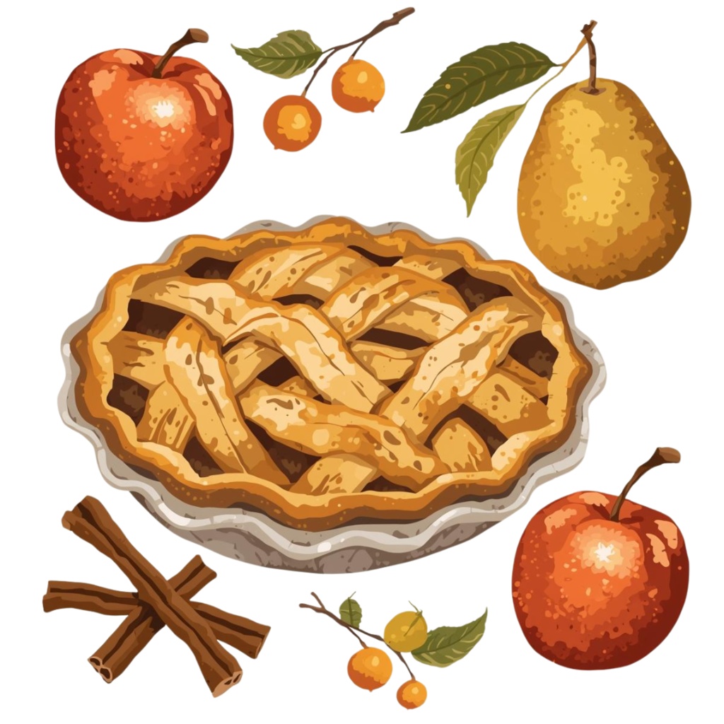 \秋のあたたかさをぎゅっと詰め込んだ、アンティーク風の可愛いクリップアートセット/