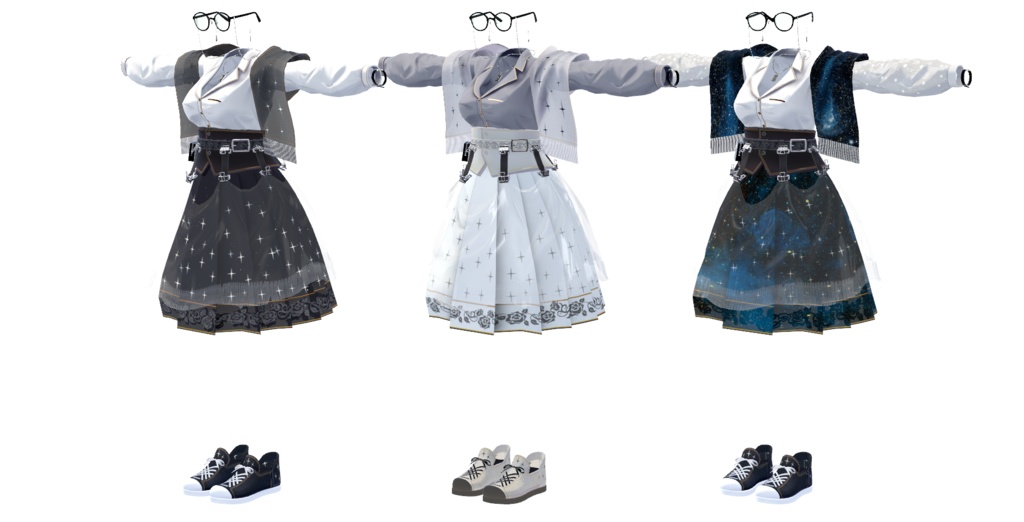 Biblio Factlium 01「PHILOSOPHIA」※2024年対応分まで※【複数アバター対応衣装】(3Dモデル)