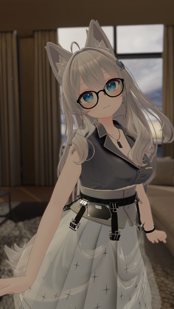 Biblio Factlium 01「PHILOSOPHIA」※2024年対応分まで※【複数アバター対応衣装】(3Dモデル)