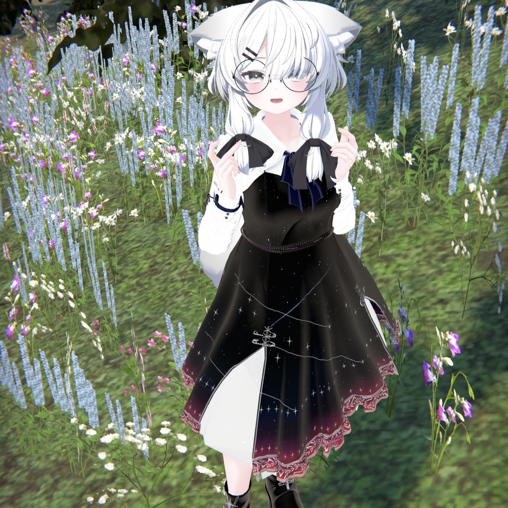 Biblio Factlium 02「TELESCOPIUM」【複数アバター対応衣装】(3Dモデル)