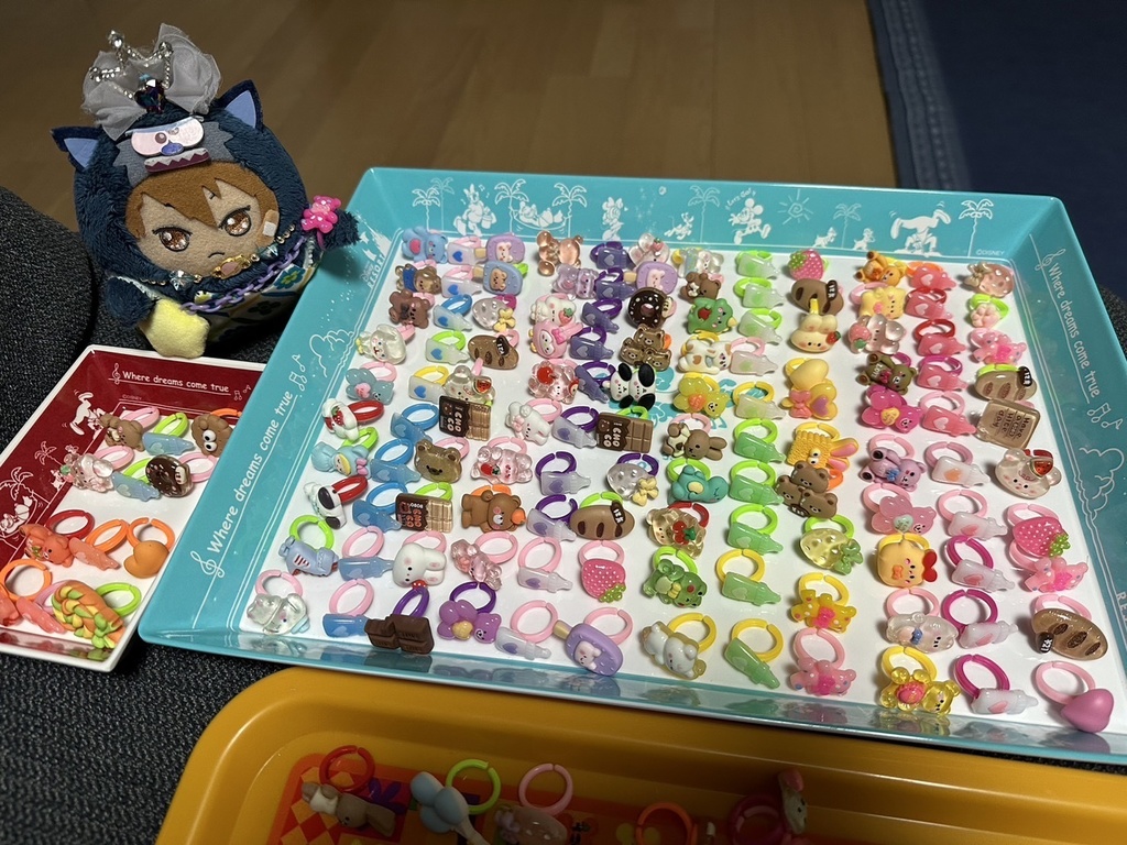 ぬいちゃんの指輪(3個セット)