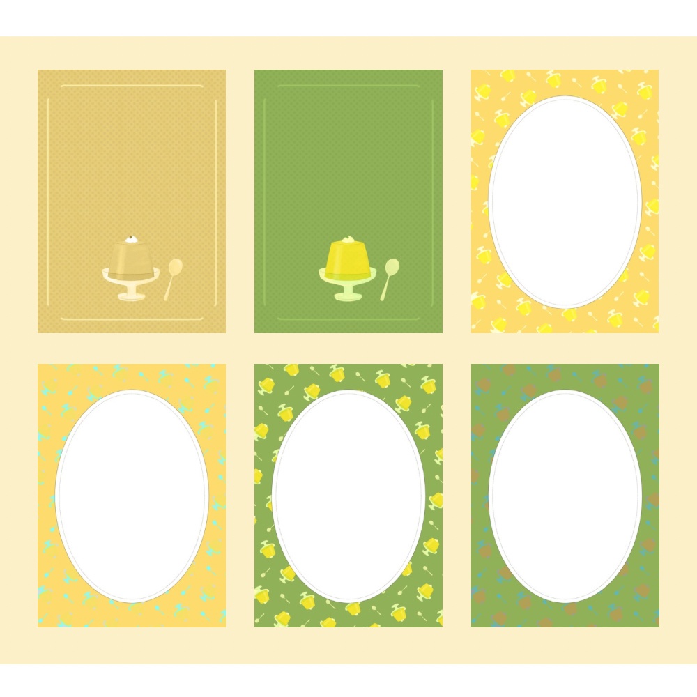 【A5/印刷可】スイーツ表紙素材