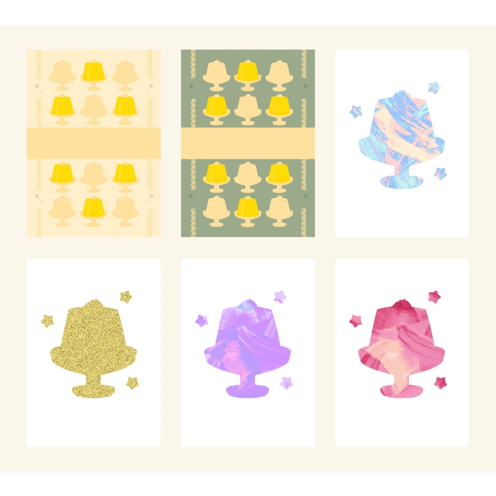 【A5/印刷可】スイーツ表紙素材