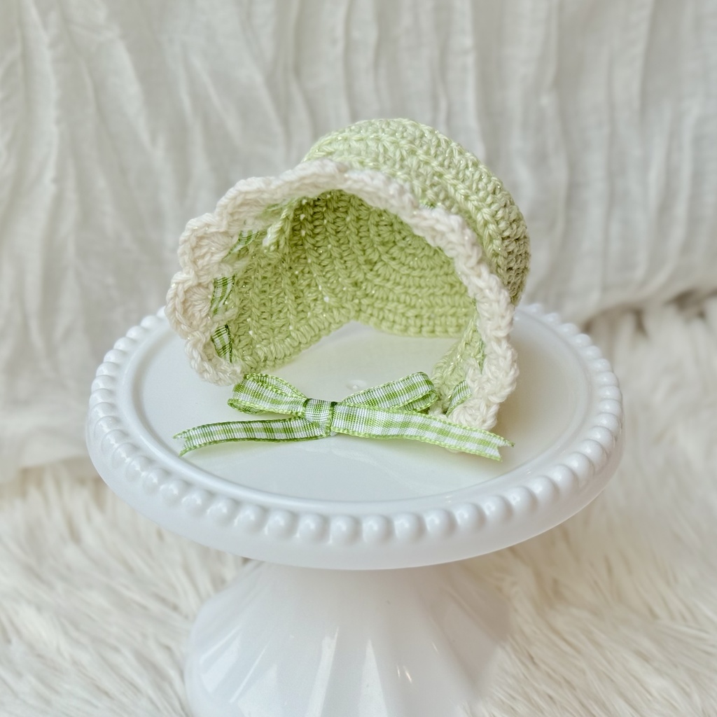 【受注】しゅわしゅわソーダなボンネット(耳出し穴ありver.)