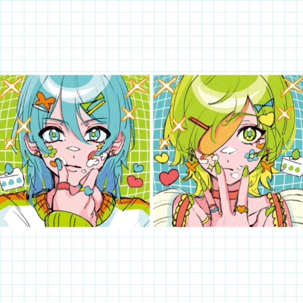 アキ姫ポップステッカー